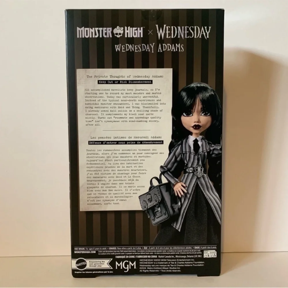 NIB. MONSTER HIGH X WEDNESDAY Wednesday Addams Doll